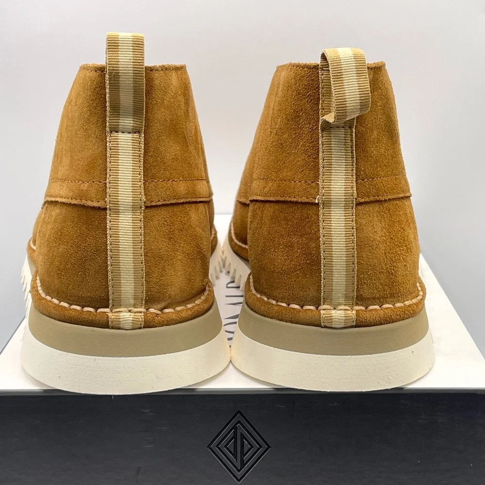 DONALD PLINER CHUCK 'MADE IN ITALY' COGNAC SUEDE LACE-UP BOOTS‎ (10)